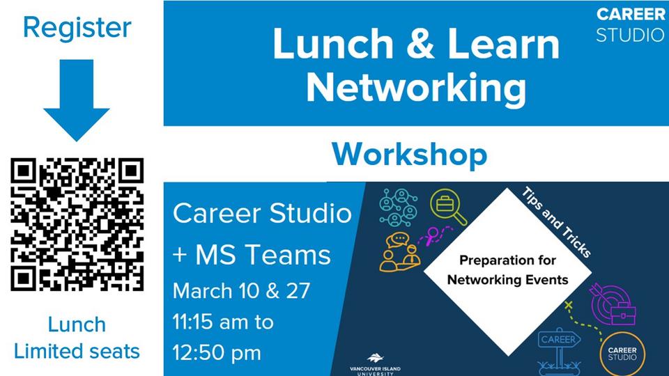 Workshop details with QR code to register