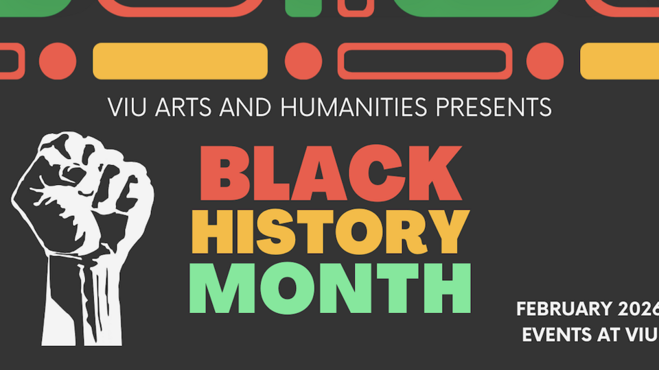 Black History Month with a fist on the left