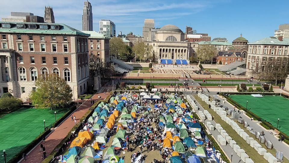 Gaza solidarity encampment at Columbia University 