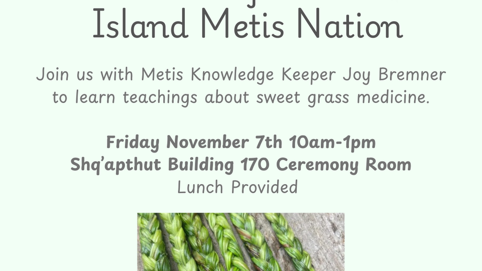 Braiding sweetgrass