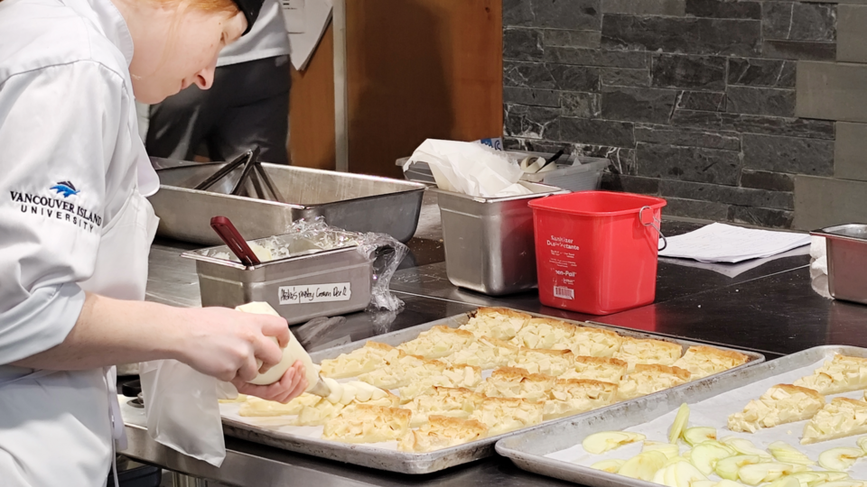 Culinary Arts student at VIU Cowichan