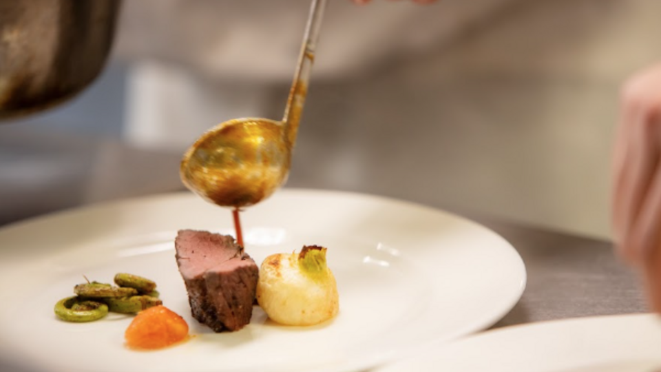 gourmet plated food