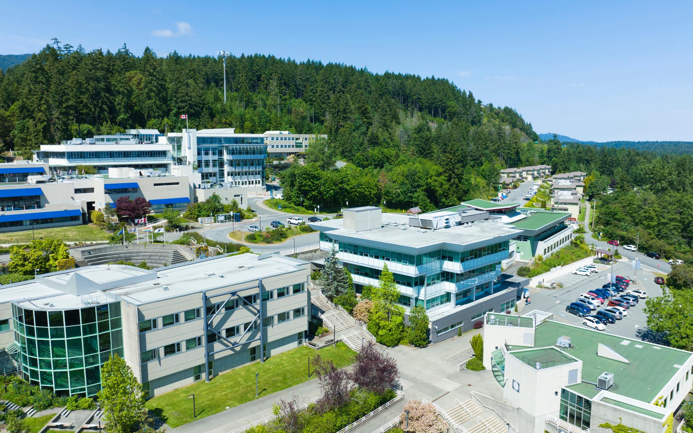 VIU Nanaimo campus aerial view