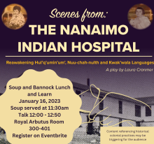 Scenes from the Nanaimo Indian Hospital poster