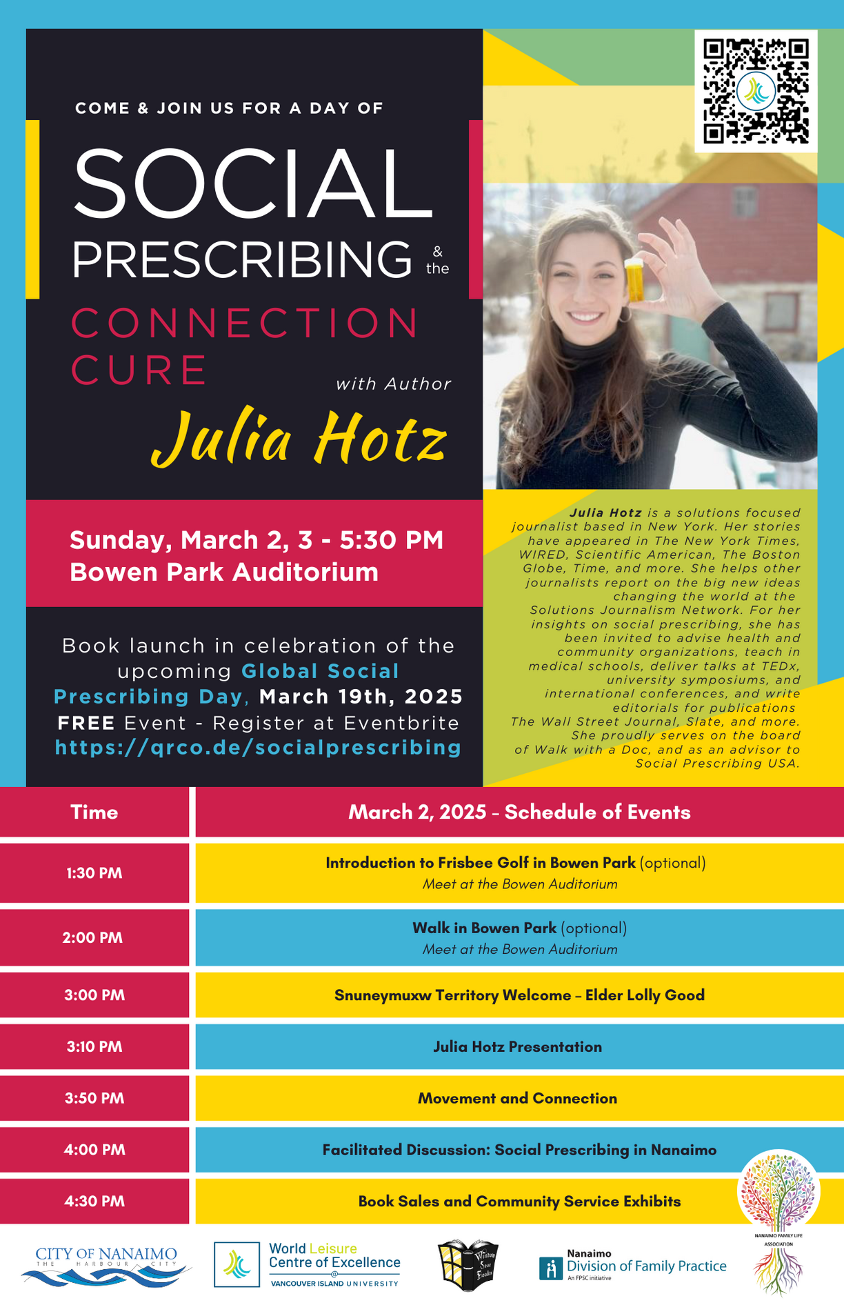 Social Prescribing in Nanaimo and The Connection Cure with author Julia Hotz