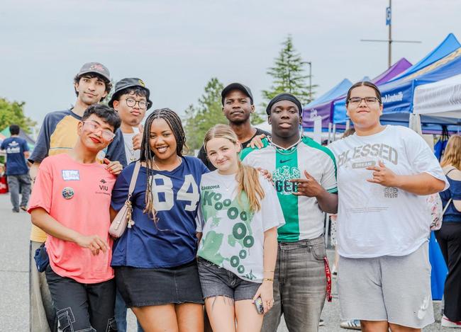a group of students at the Connect Fair